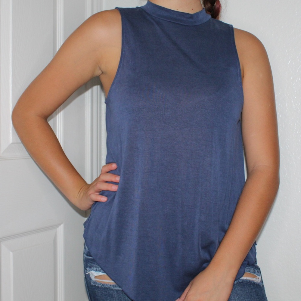 American eagle soft and sexy blue tank top